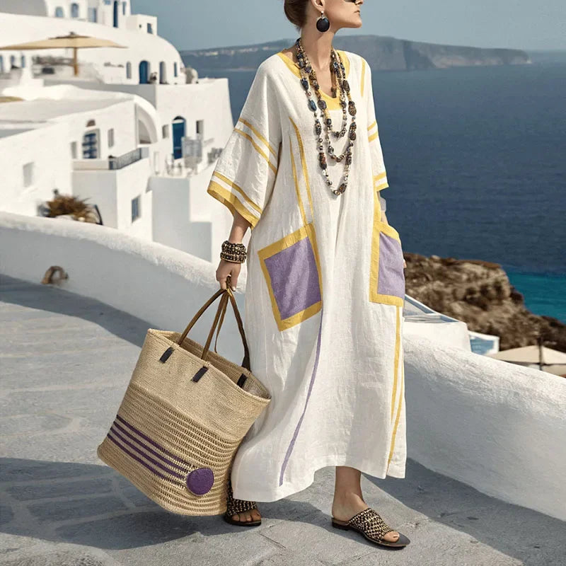 Aria – Elegantes Boho-Maxikleid