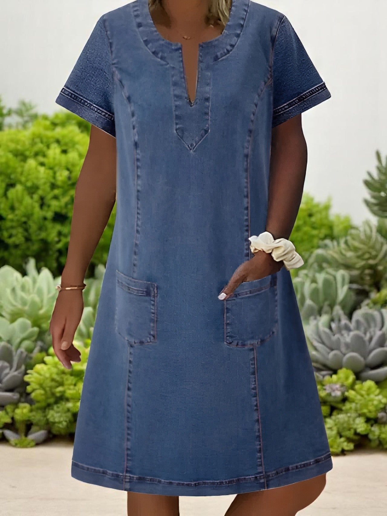 ILONA | CASUAL DENIM-STYLE DRESS