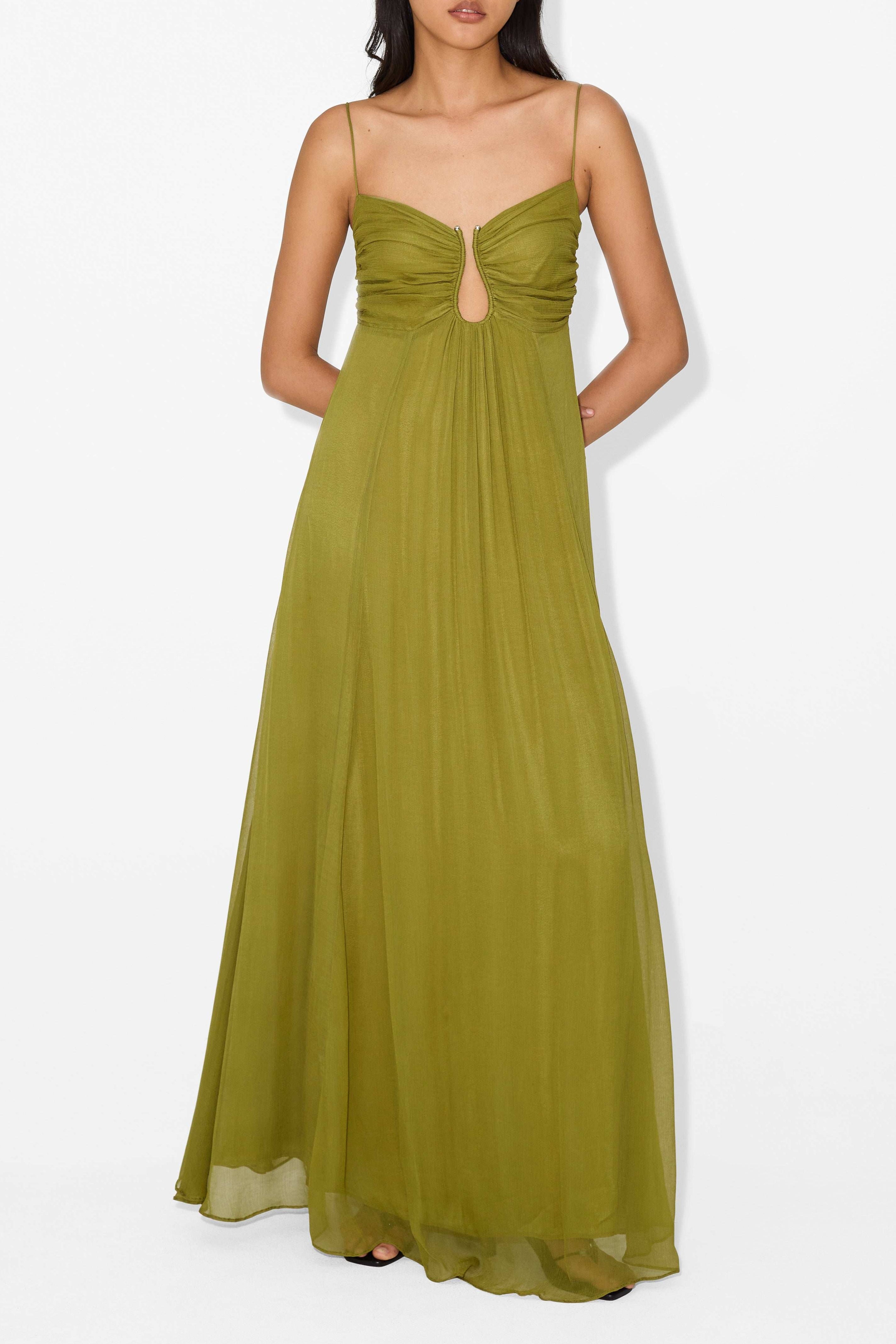 AMELINE | KEYHOLE MAXI DRESS