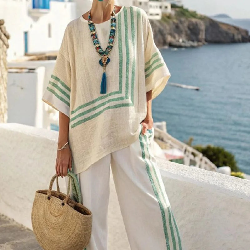 Lydia – Patchwork Two-Piece Set