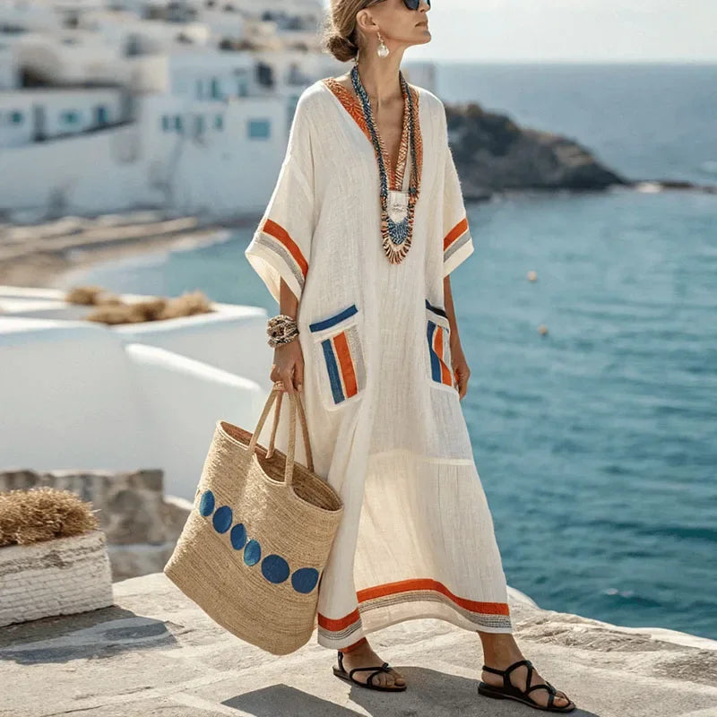 Aria – Elegantes Boho-Maxikleid