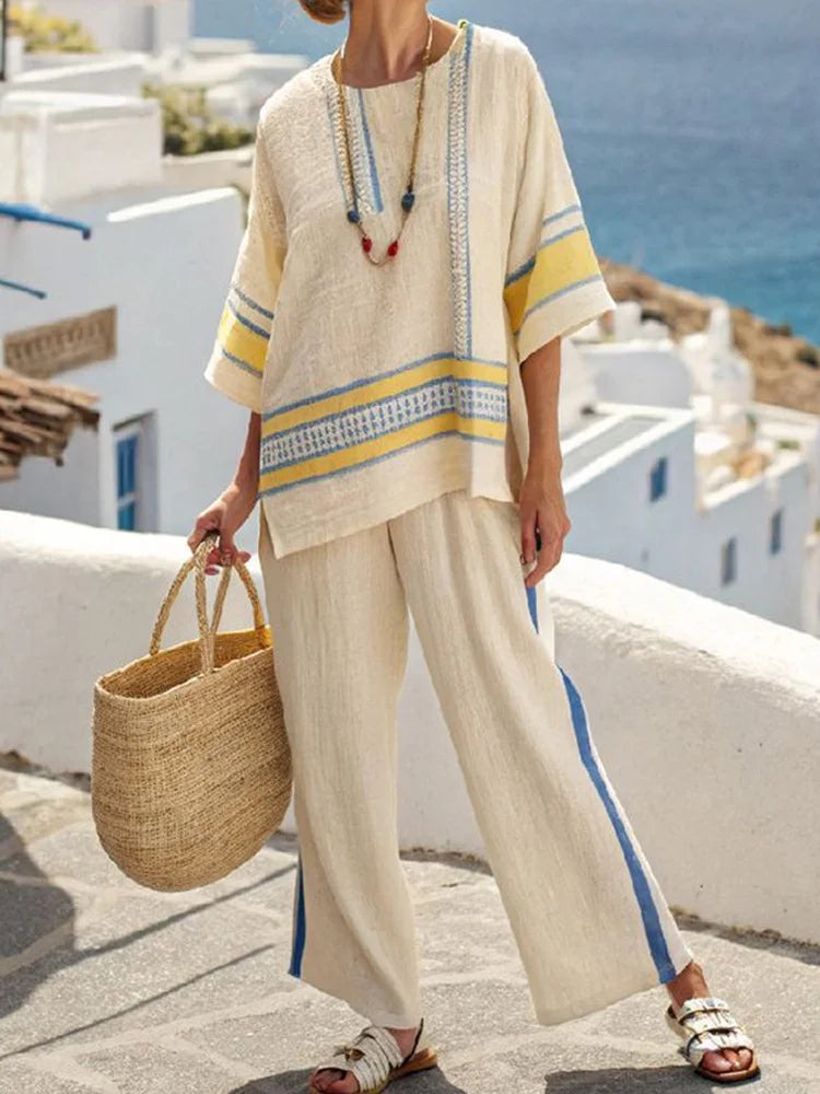 Lydia – Patchwork Two-Piece Set