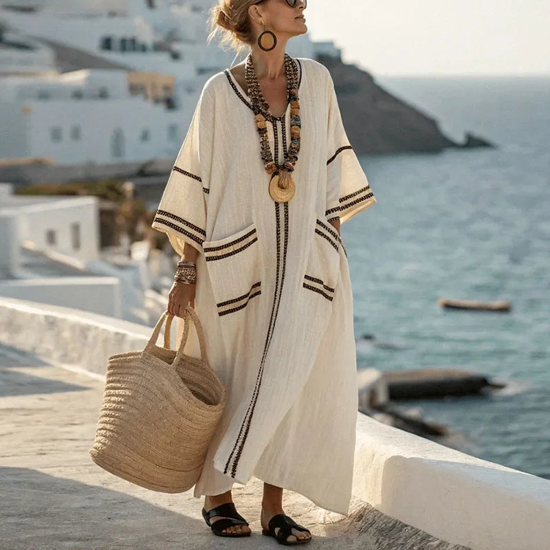 Aria – Elegantes Boho-Maxikleid