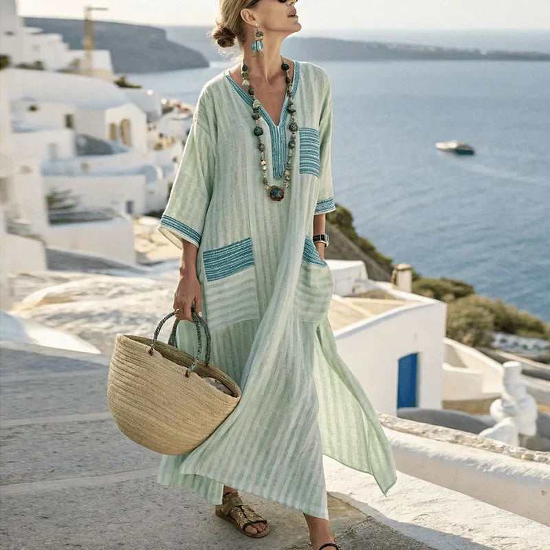 Aria – Elegantes Boho-Maxikleid