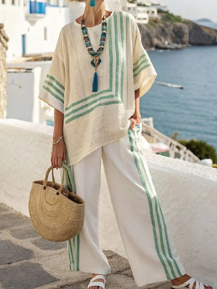 Lydia – Patchwork Two-Piece Set