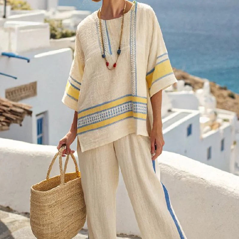 Lydia – Patchwork Two-Piece Set